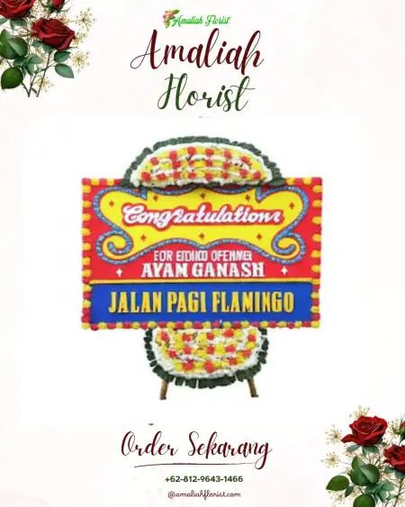 Sewa Papan Bunga Campang Tiga